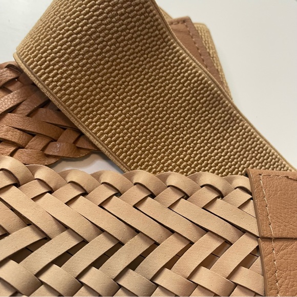 Adrienne Vittadini Braided Belt Featuring Elastic Back and Silver Tone Hardware - Picture 7 of 8